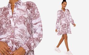 Musselin Maxikleid in Mustern & Prints
