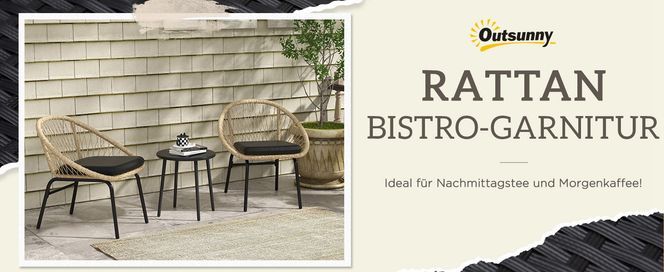 Rattan Bistro Garnitur
