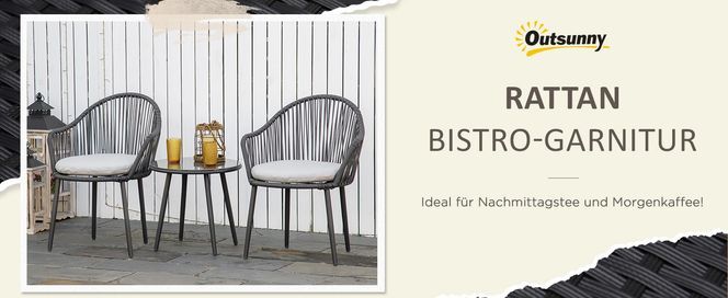 Rattan Bistro Garnitur