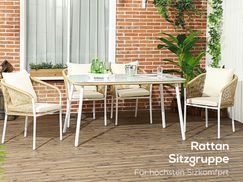 Fünfteiliges Gartenmöbel Set