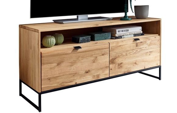 TV Board Siona – Stilvolle Eleganz aus massiver Wildeiche