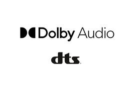 Decoder für Dolby Digital und DTS integriert