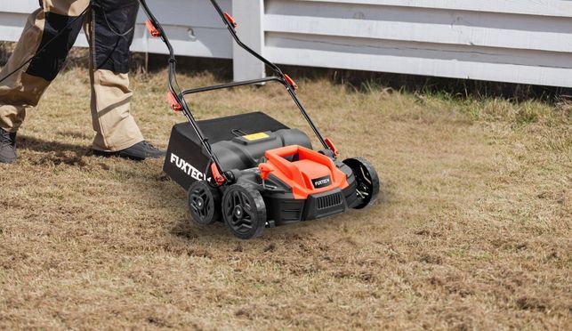 FUXTEC Elektro Vertikutierer FX EV360 – Dein Partner für einen makellosen Rasen!