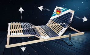 Kopf , Rücken und Beinteil elektrisch verstellbar.