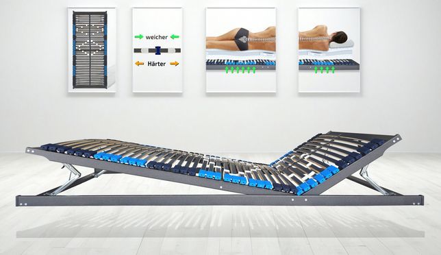Lattenrost mit umfangreicher, orthopädischer Härteeinstellung