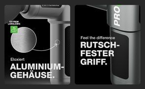 Aluminium Gehäuse + Rutschfester Griff