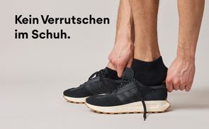 Kein Verrutschen im Schuh