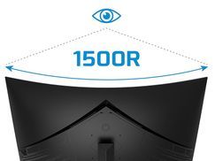 1500R Bildschirmkrümmung