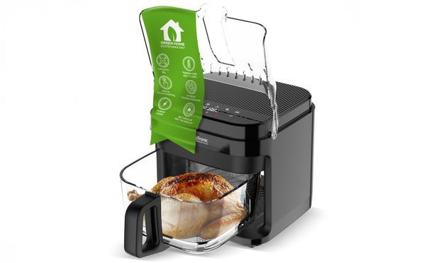 Gesunde Heißluftfritteuse mit Glaskorb