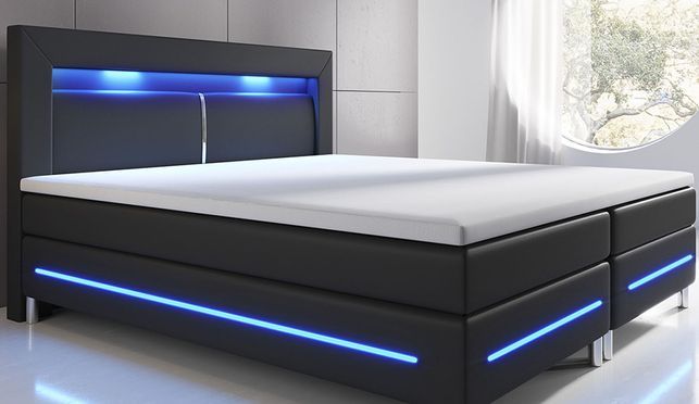 Juskys Boxspringbett Norfolk – Schlafkomfort trifft Design