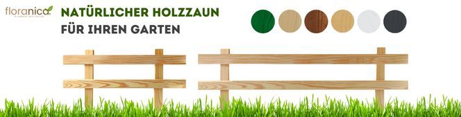 Natürlicher Holzzaun Floranica