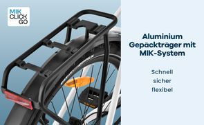 Maximale Transportflexibilität mit MIK Gepäckträger