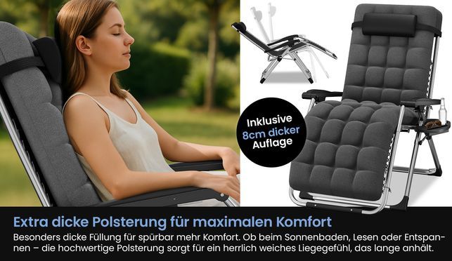 Extra dicke Polsterung für maximalen Komfort