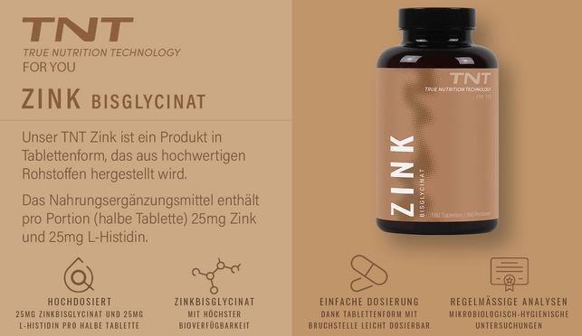 TNT Zink | Zinkbisglycinat Tabletten