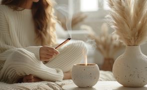 Flamme ausblasen