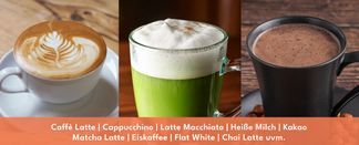 Milchschaum für Kaffee, Matcha und Kakao