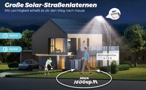 Große Reichweite – bis 1600 ft² Ausleuchtung