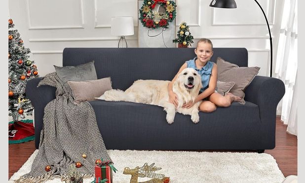 Stretch Sofabezug, Hochwertig Jacquard Couch überzug rutschfest