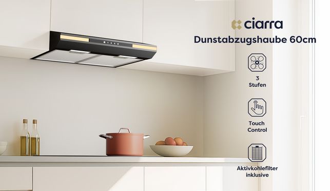 Dunstabzugshaube Unterbau 60cm Unterbauhaube Umluft Abluft Integrierte Unterschrank