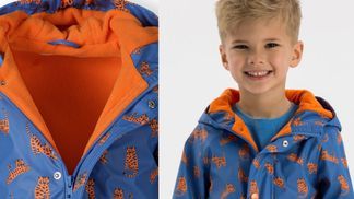 Gefutterte Regenjacke