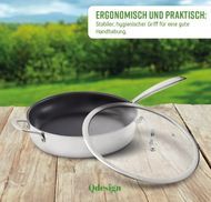 Komfortabler Edelstahlgriff
