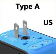 Typ A USA, Kanada, China