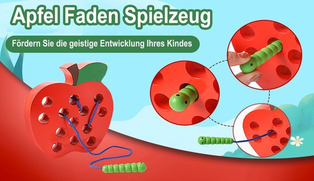 Spaßige klassische Auffädelspielzeuge