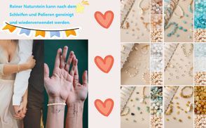 Perlen Set für Armbänder – DIY Glasperlen & Buchstabenperlen