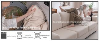 Pflegeleichter Sofaüberzug