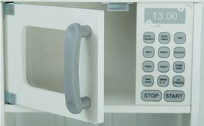 Mikrowelle mit Knöpfen