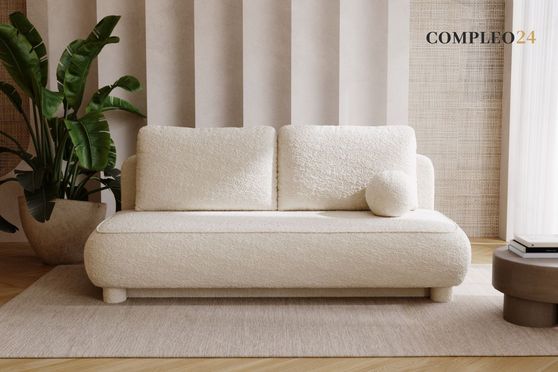 Runde Bouclé Sofa – trendiges Design für moderne Wohnräume
