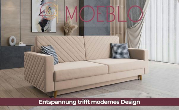 Moderne Schlafcouch CALIFORNIA – Stilvoll und funktional