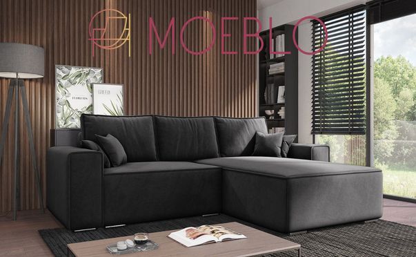 Zeitgemäßes Ecksofa mit praktischem Nutzen