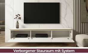 Verborgener Stauraum mit System