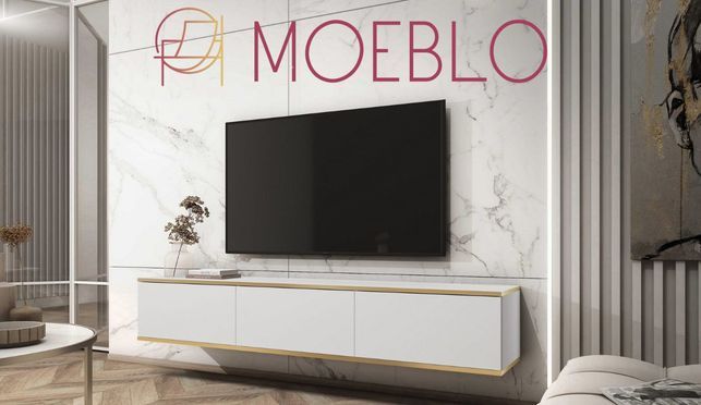 TV Board Dayn – Stilvolles Hänge Lowboard im Glamour Look