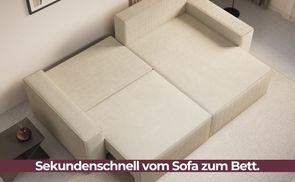 Schlafen in Sekundenschnelle – Verwandlungskünstler mit Bett