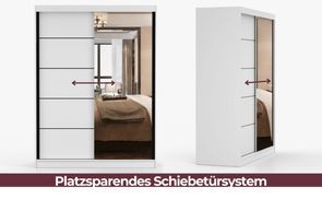 Platzsparendes Schiebetürsystem mit Stil