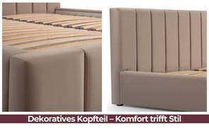Komfortable Kopfstütze mit Steppung