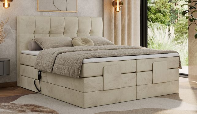 Höheres Entspannungsniveau – elektrisch verstellbares Boxspringbett VITTORIA