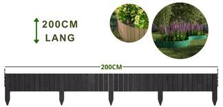 200 cm lang für klare Linien im Garten