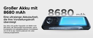 8680 mAh Akku & 33 W Schnellladefunktion