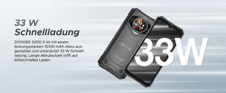 10100 mAh Akku + 33W Schnellladung