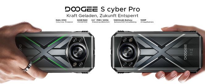 DOOGEE S CYBER PRO Android 15 Smartphone