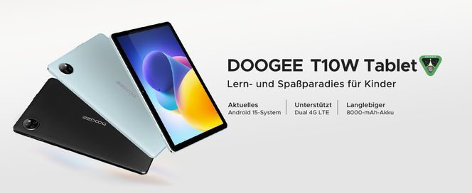 DOOGEE T10W 2025 Neueste Android 15 Tablet