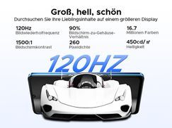6,75“ HD+ IPS 120Hz Display & Widevine L1