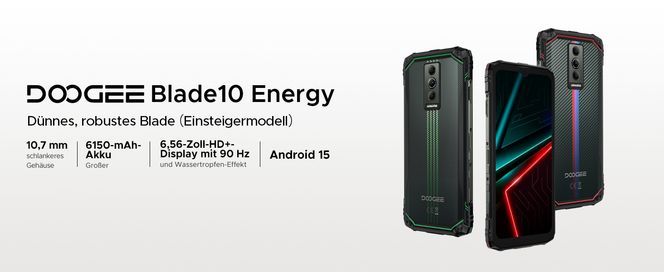 DOOGEE Blade10 Energy Android 15 6.56