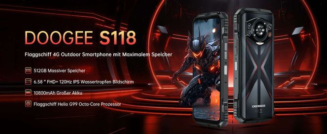 DOOGEE S118 – Dein robustes Outdoor Smartphone 