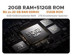 20 GB RAM + 512 GB Speicher – Riesiger Speicherplatz