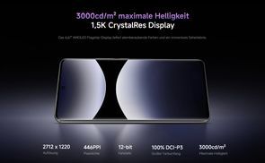 CrystalRes AMOLED Display für das ultimative Erlebnis