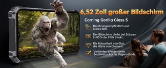 6,52 Zoll HD Kratzfester Bildschirm mit 60 Hz